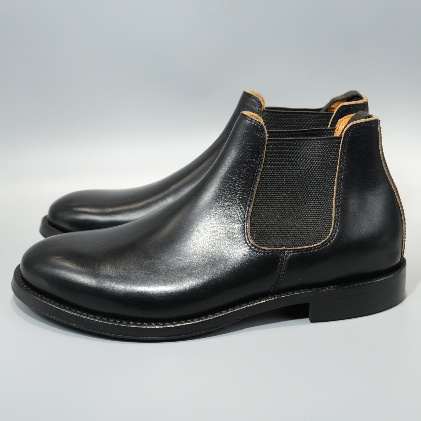 #15074 ELASTIC SIDE BOOTS BLACK