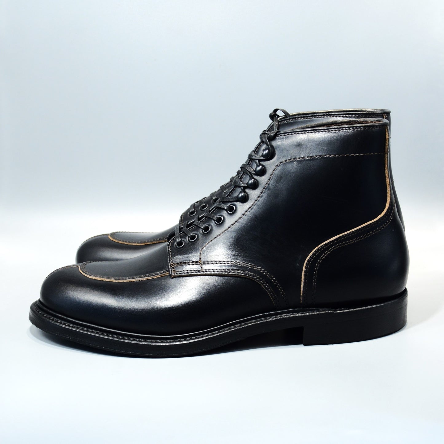 #15060 5"SPLIT MOC TOE BOOTS BLACK