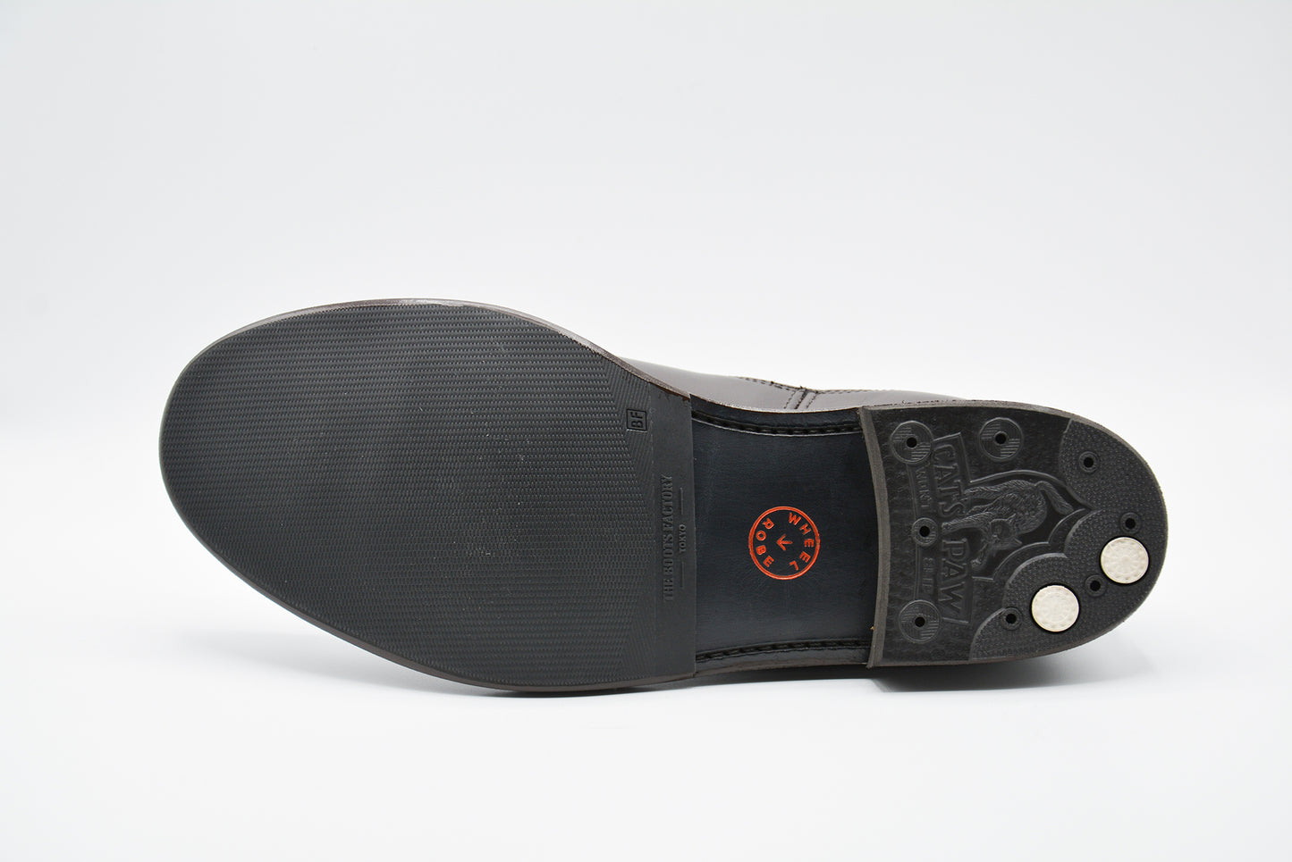 #15074W ELASTIC SIDE BOOTS DK.BROWN