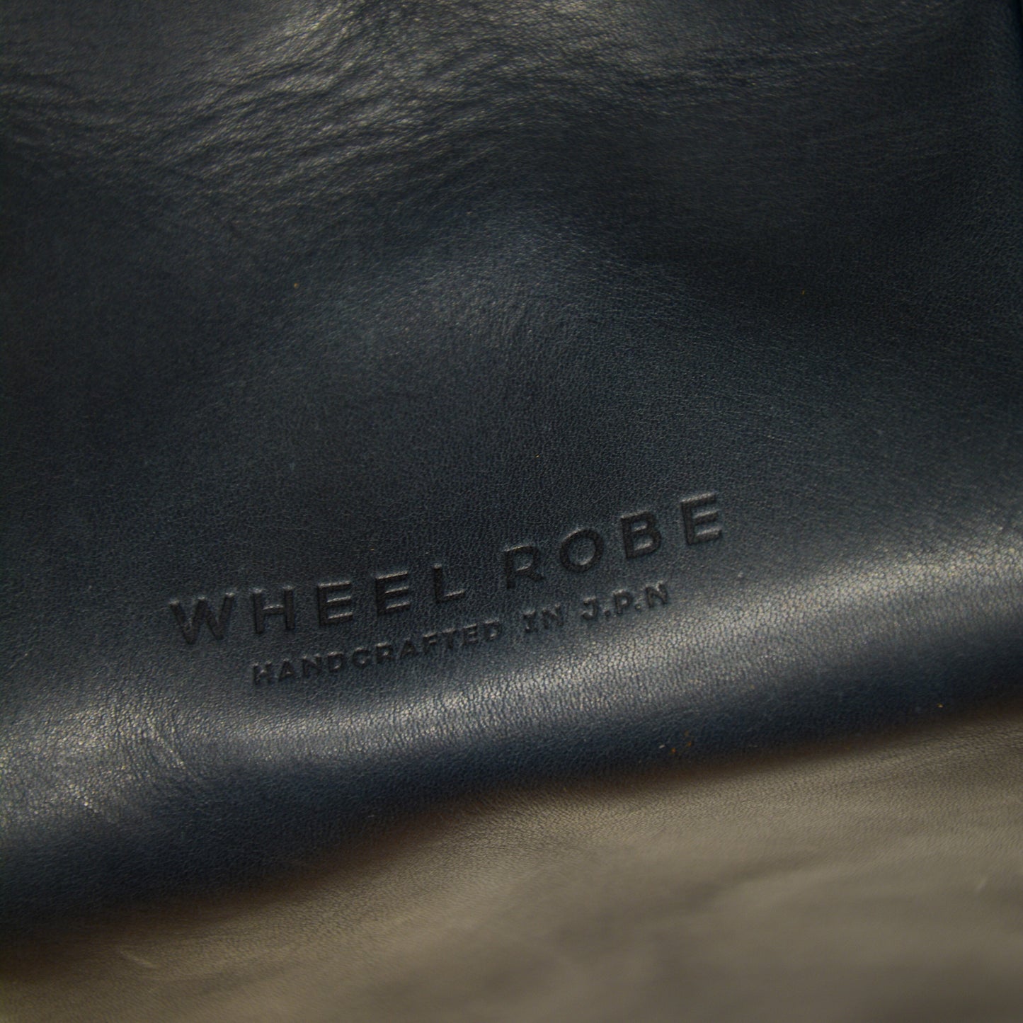 ALL LEATHER BASIC TOTE BAG NAVY
