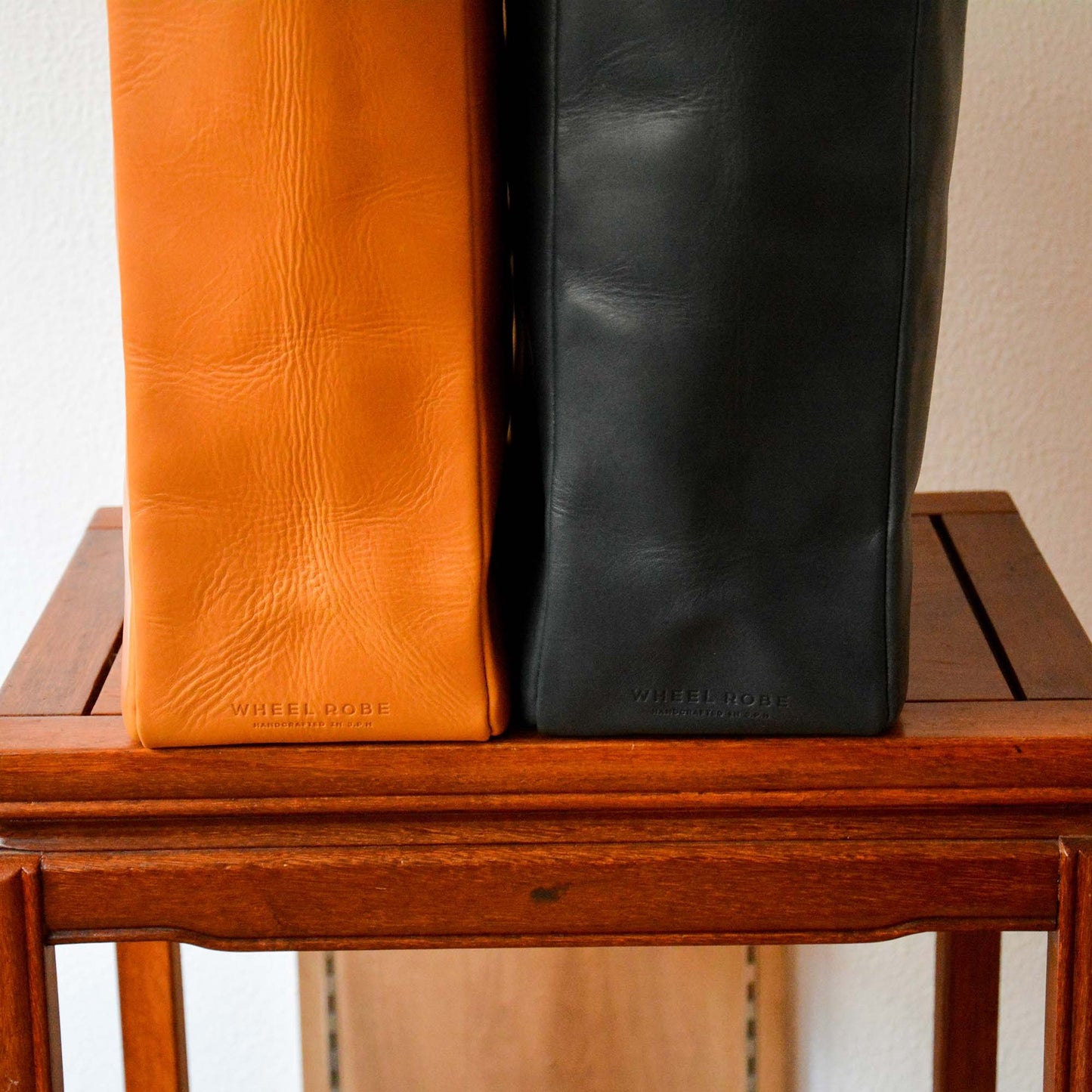 ALL LEATHER BASIC TOTE BAG CAMEL