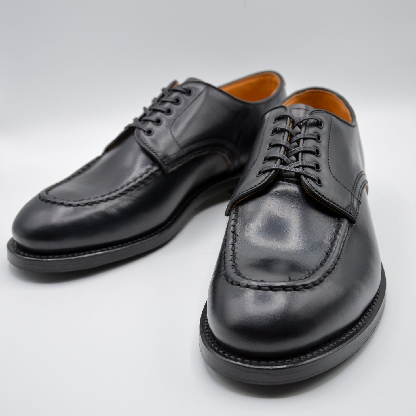 #15078 HEAVY STITCHING MOC TOE BLACK