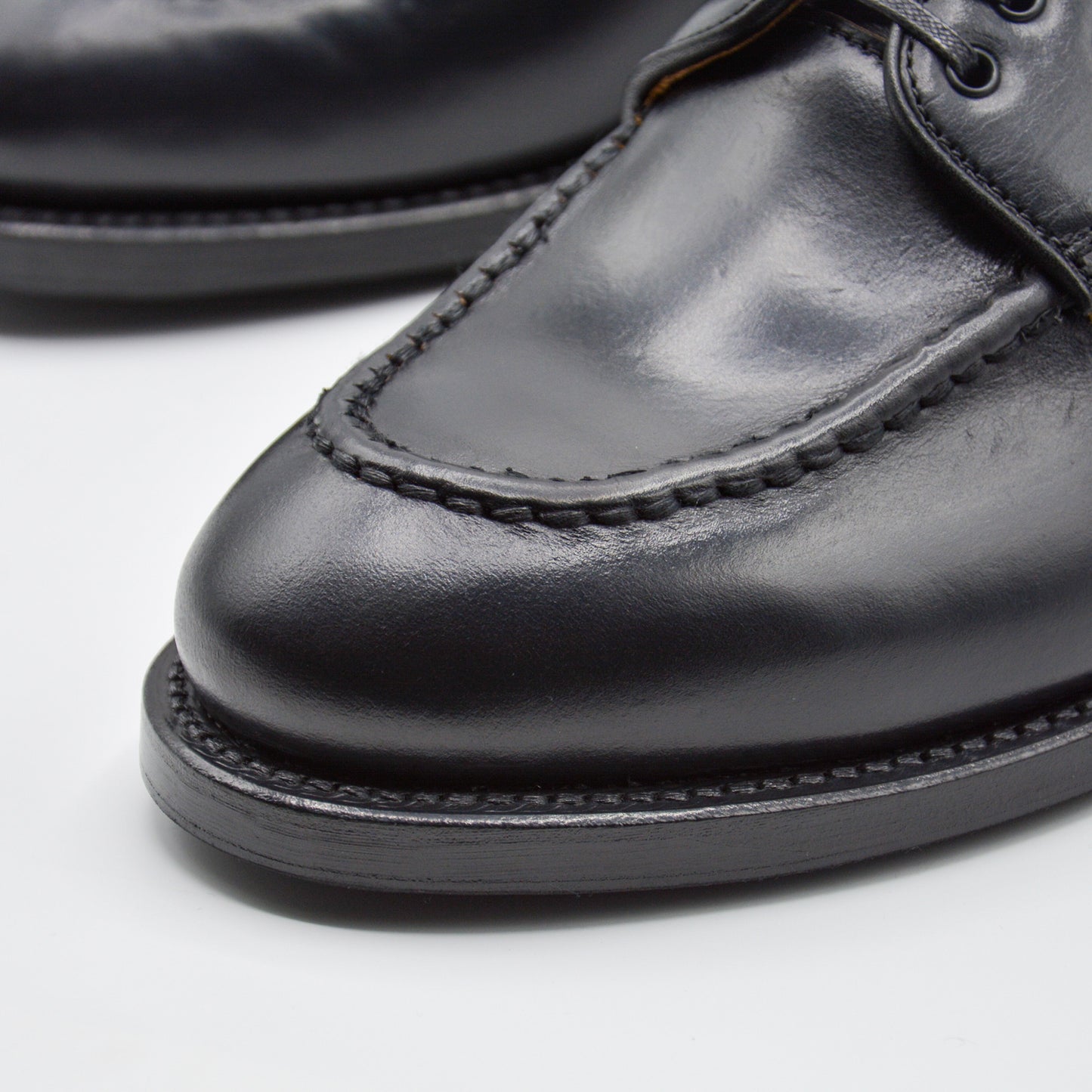 #15078 HEAVY STITCHING MOC TOE BLACK