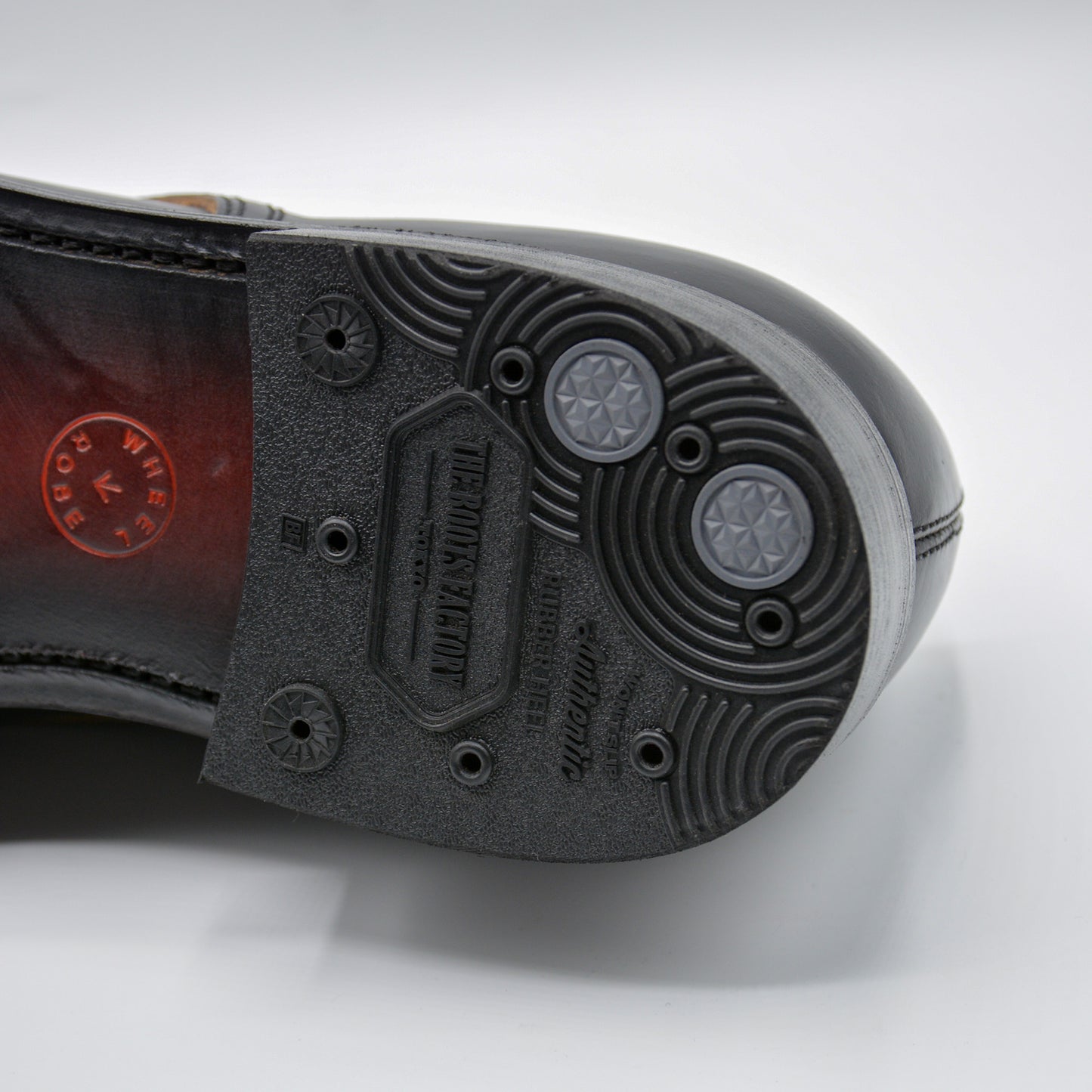 #15078 HEAVY STITCHING MOC TOE BLACK