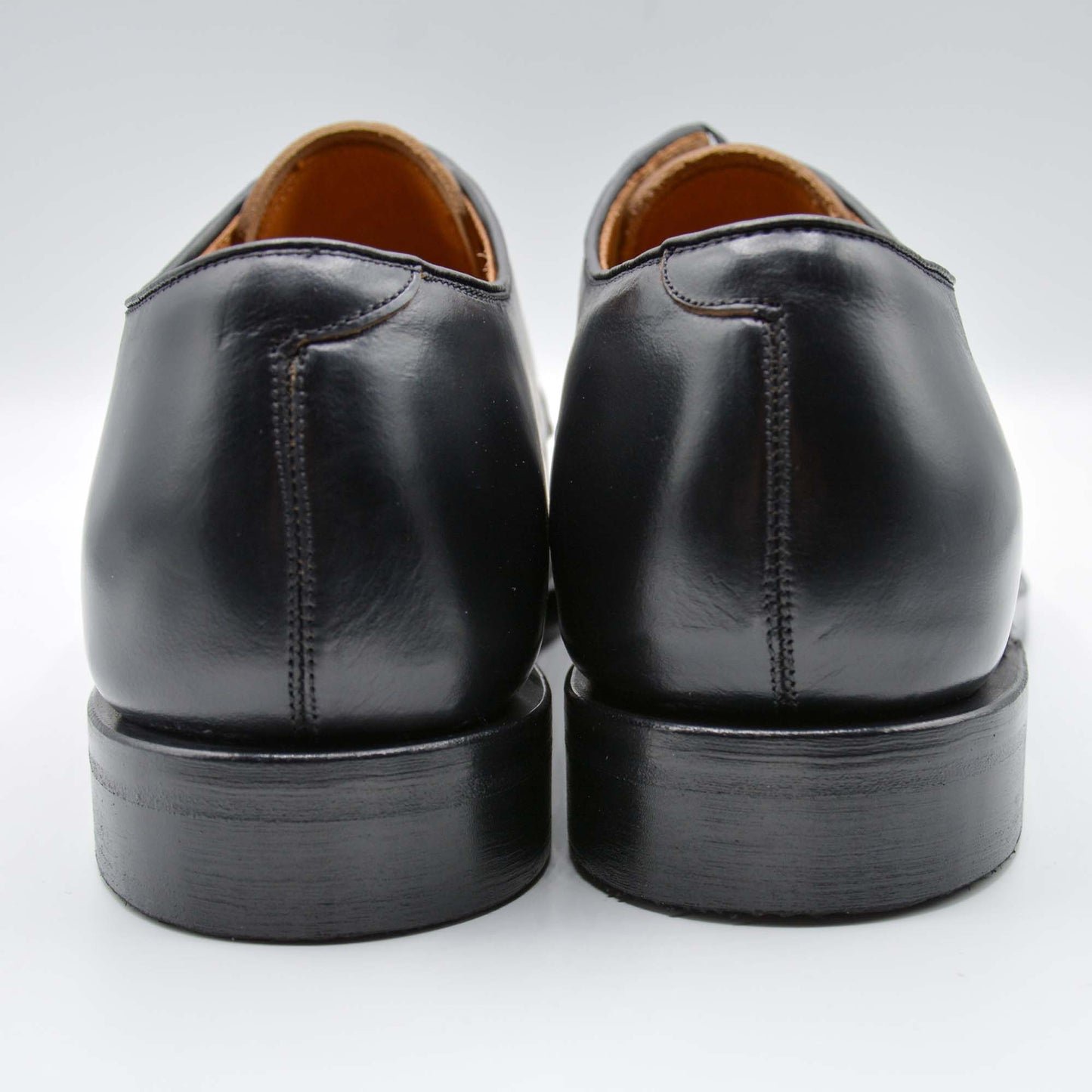 #15066 PLAIN TOE BLUCHER BLACK