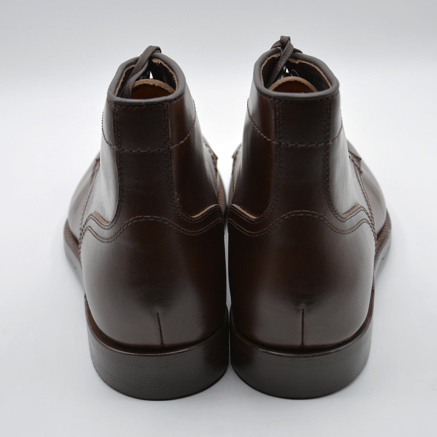 #20078 HEAVY STITCHING MOC BOOTS BROWN