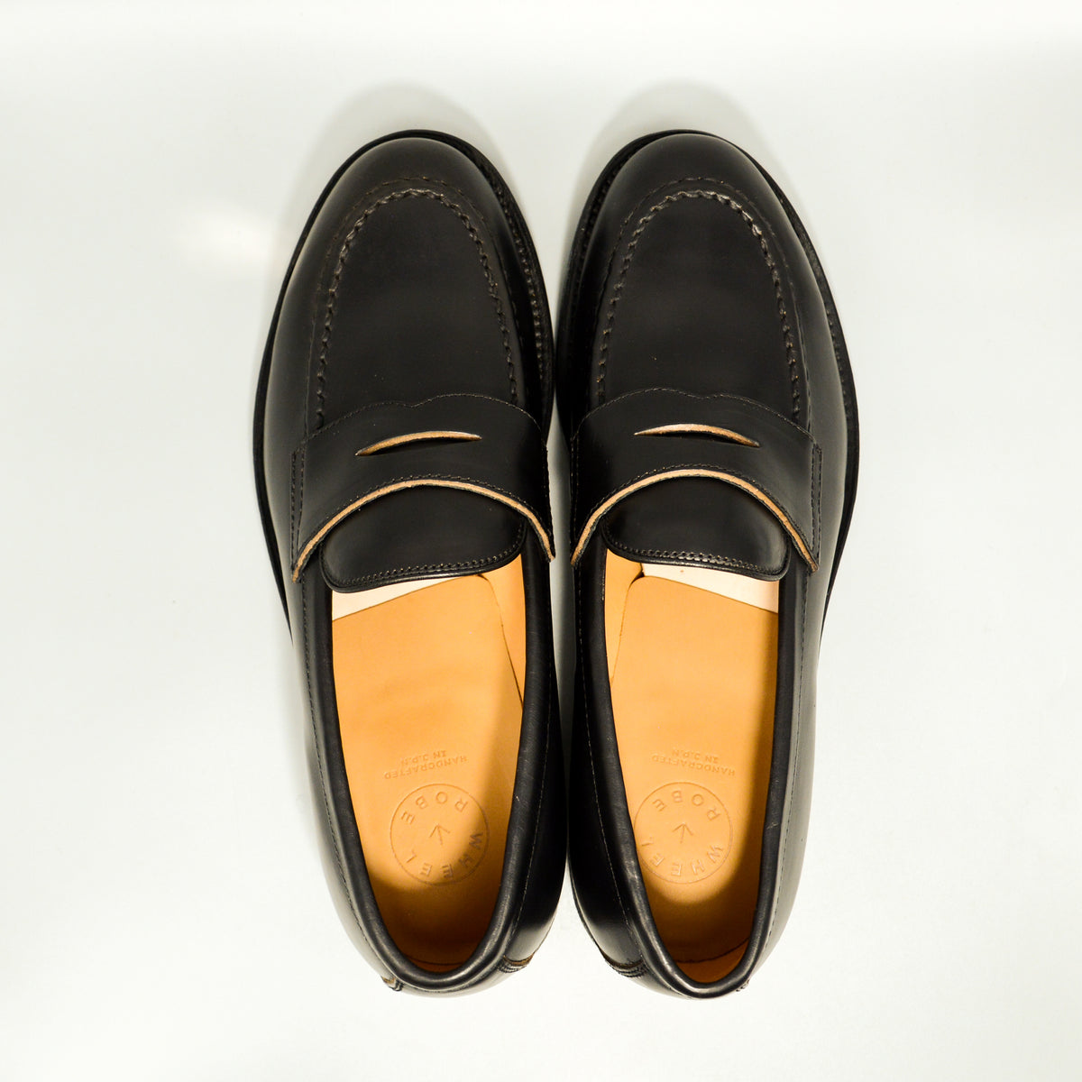 15079 HEAVY STITCHING LOAFER BLACK – WHEELROBE