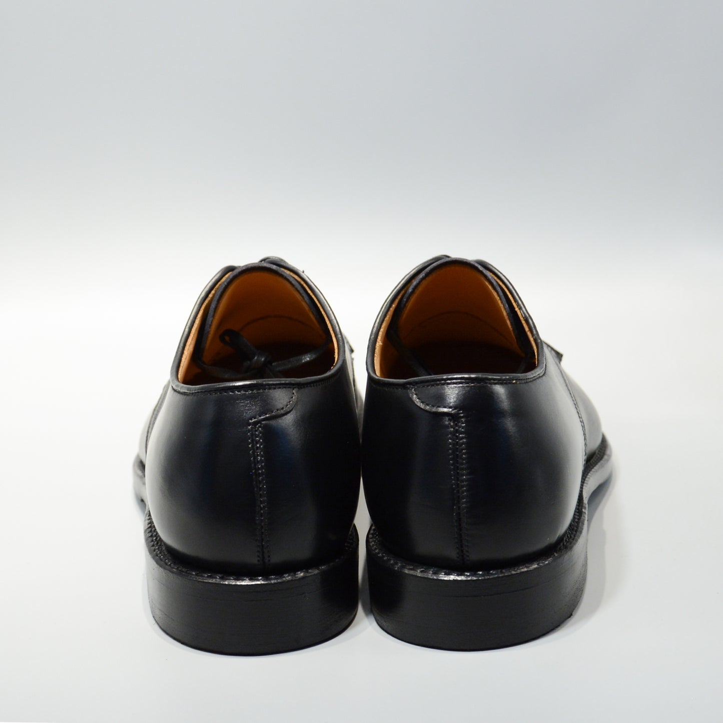 #15078WS HEAVY STITCHING MOC TOE BLACK