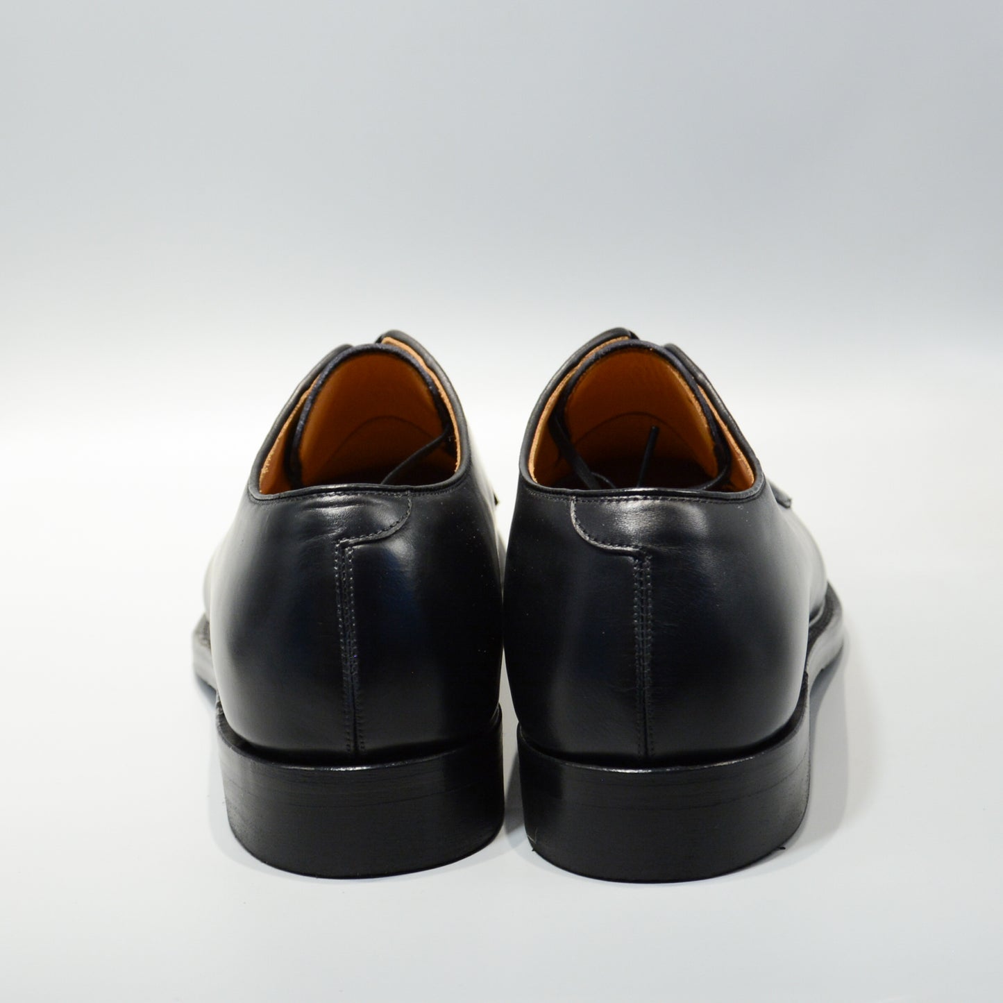 #15066WS PLAIN TOE BLUCHER BLACK