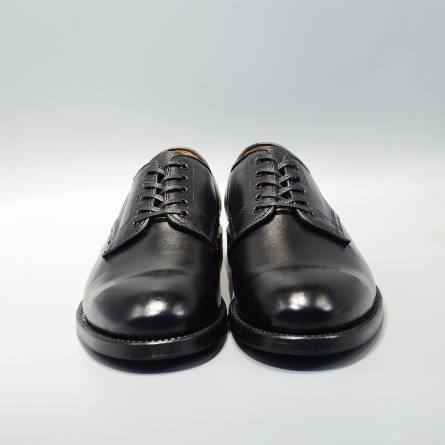 #15075WS PLAIN TOE DERBY BLACK
