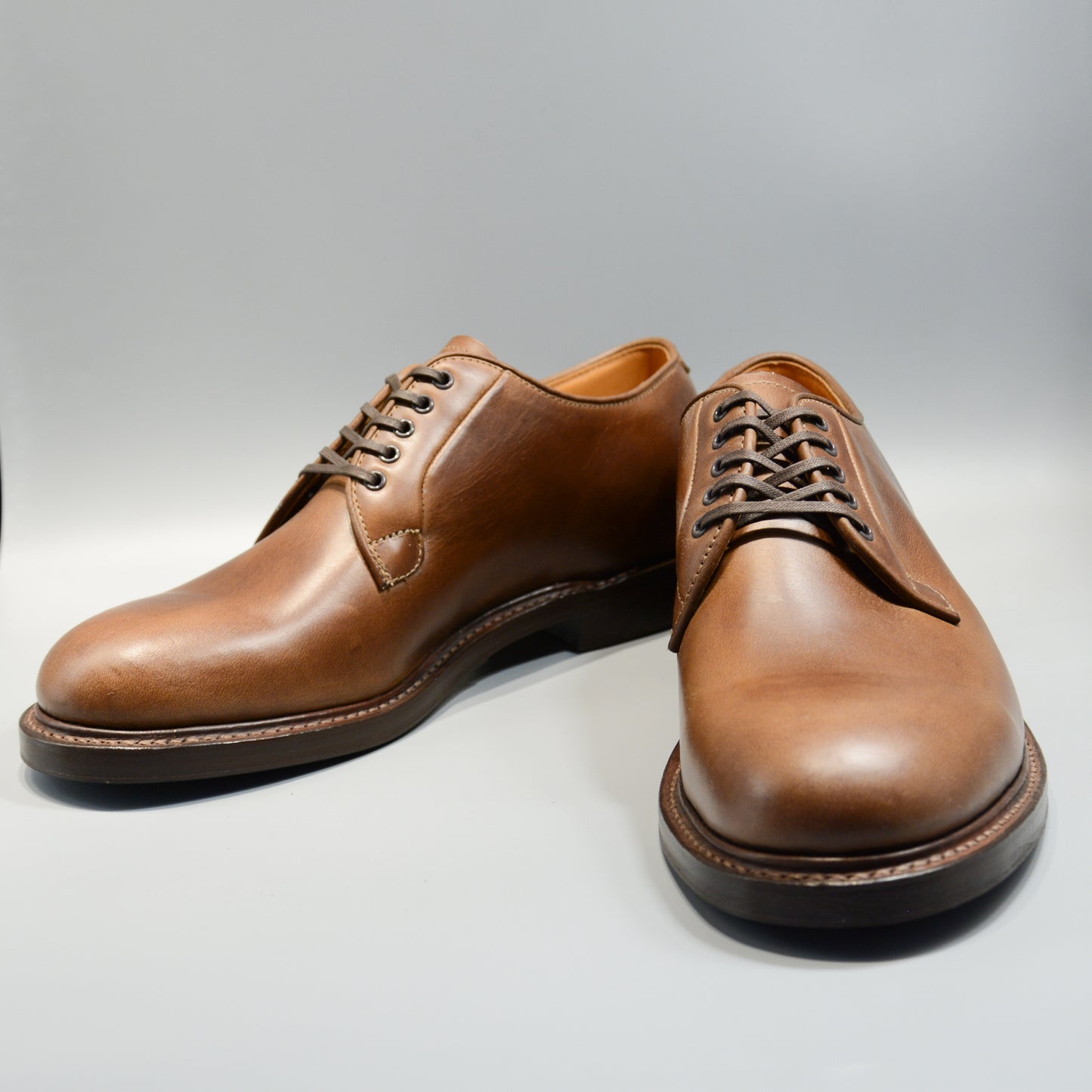 #15066 PLAIN TOE BLUCHER NATURAL