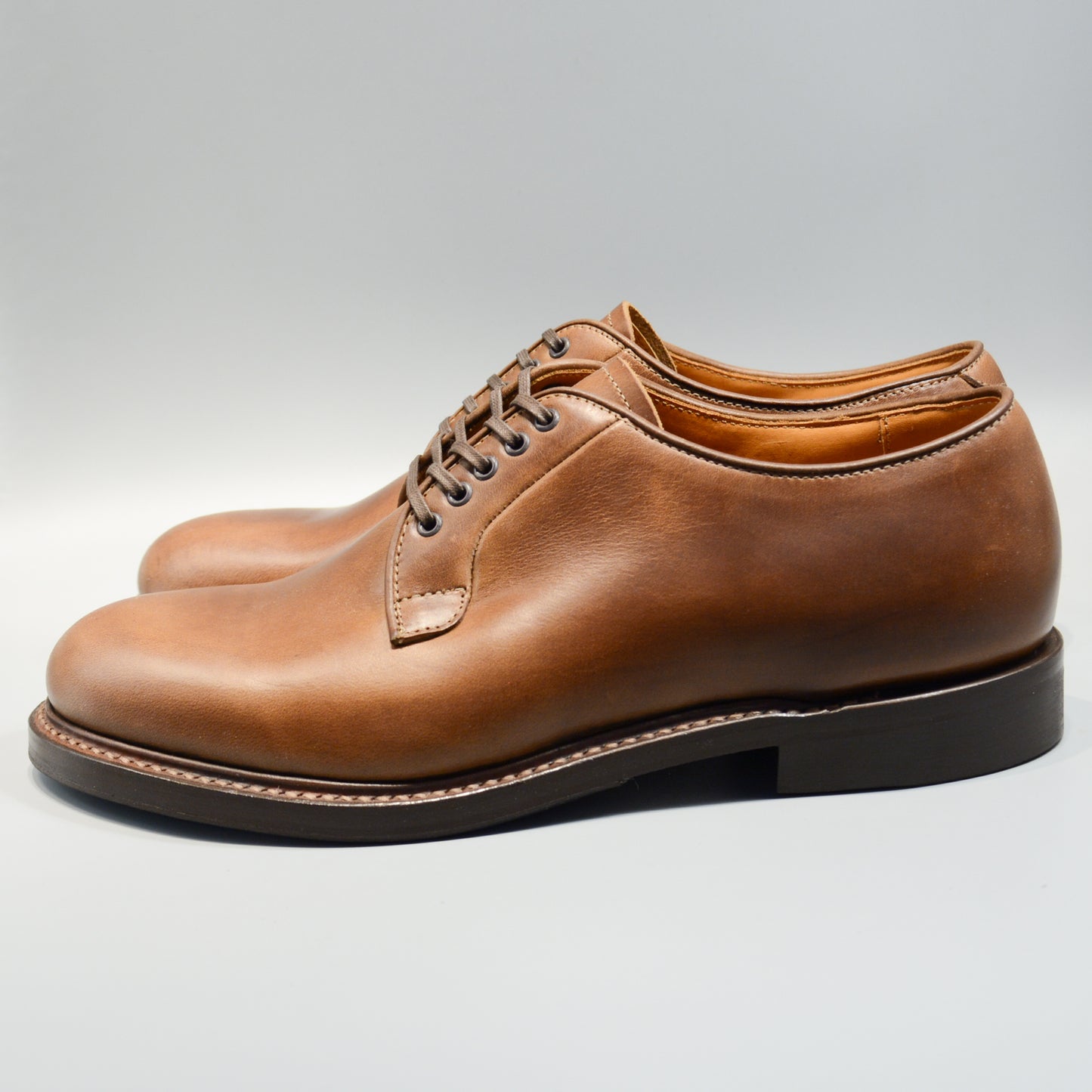 #15066 PLAIN TOE BLUCHER NATURAL