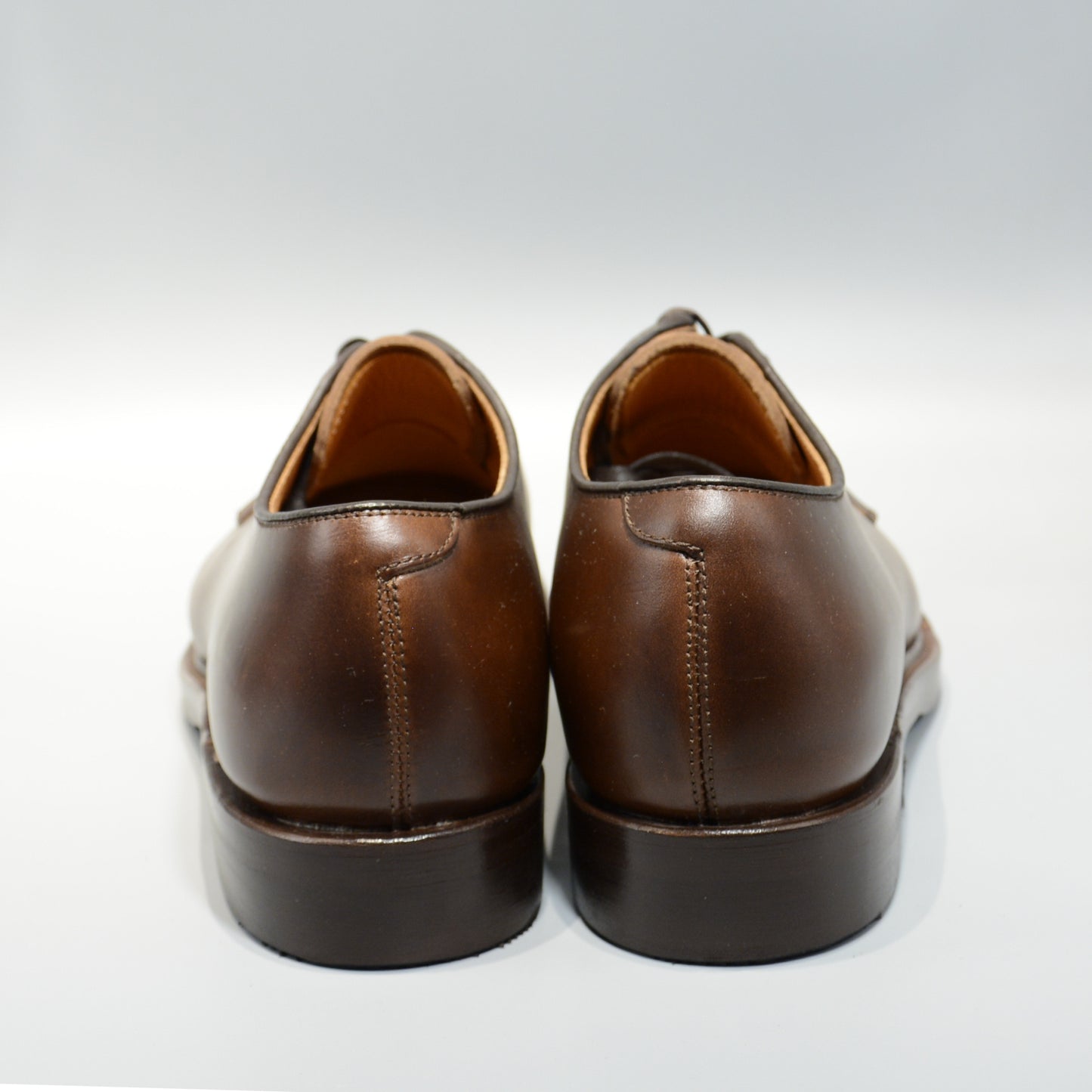 #15066 PLAIN TOE BLUCHER BROWN