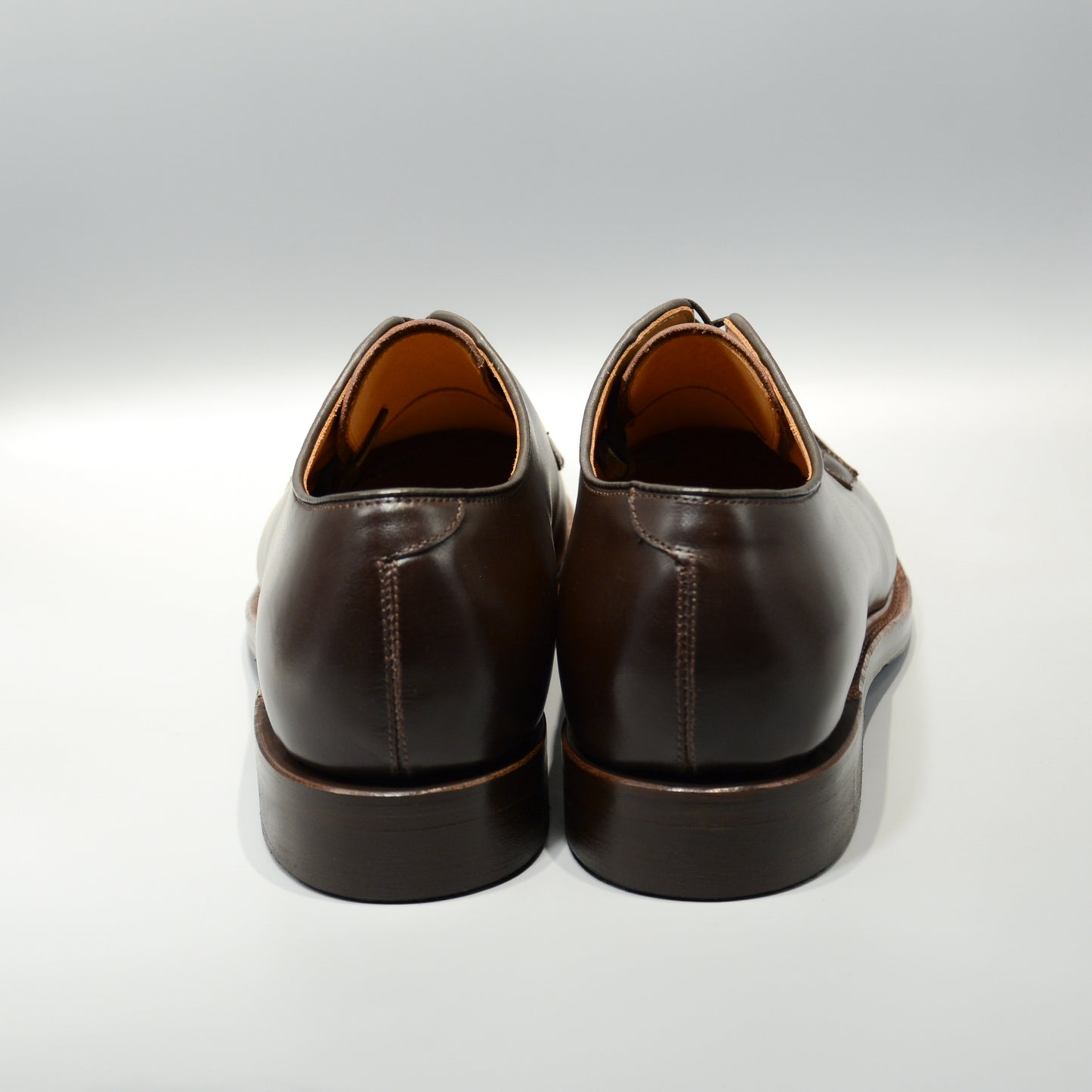 #15066WS PLAIN TOE BLUCHER DK.BROWN