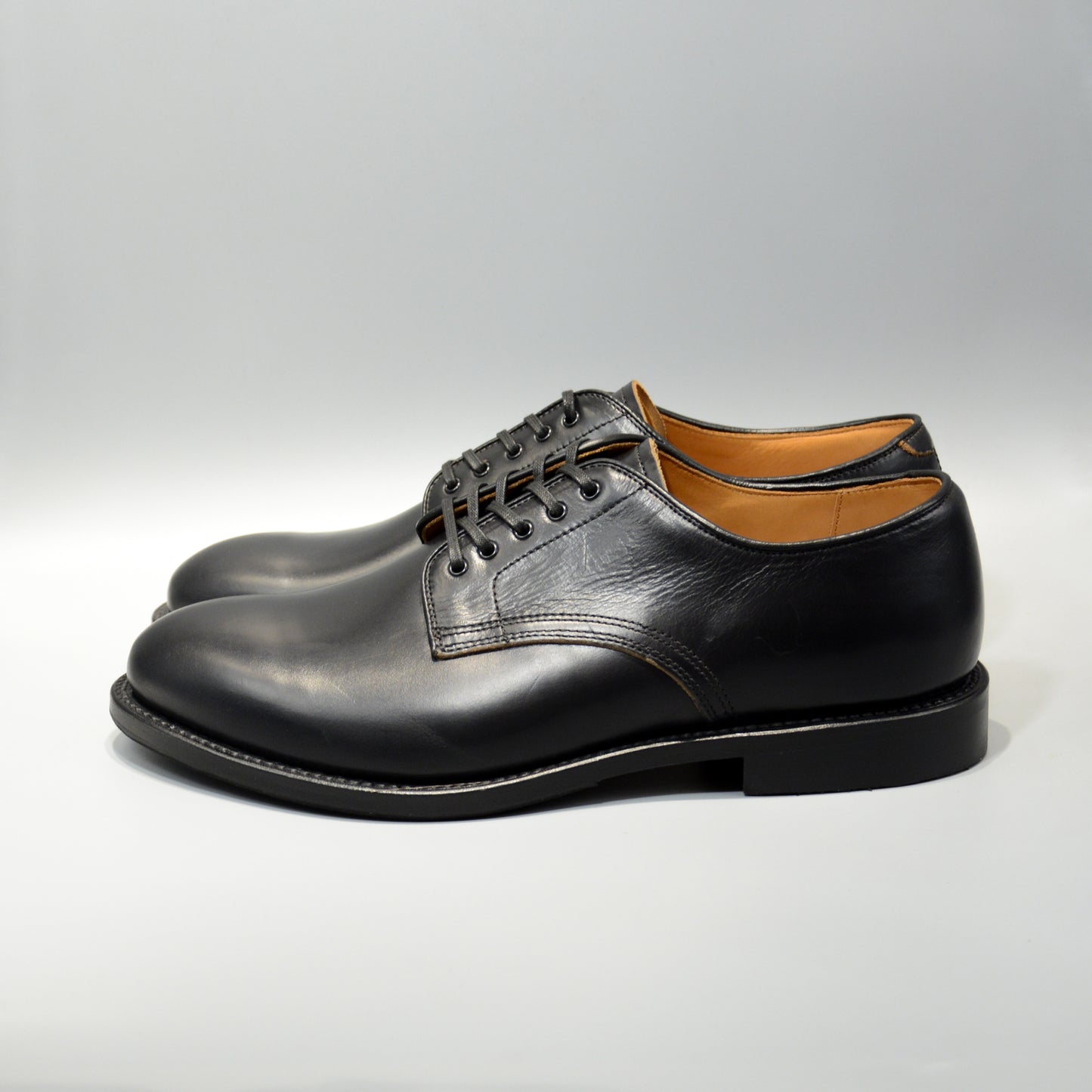 #15075 PLAIN TOE DERBY BLACK