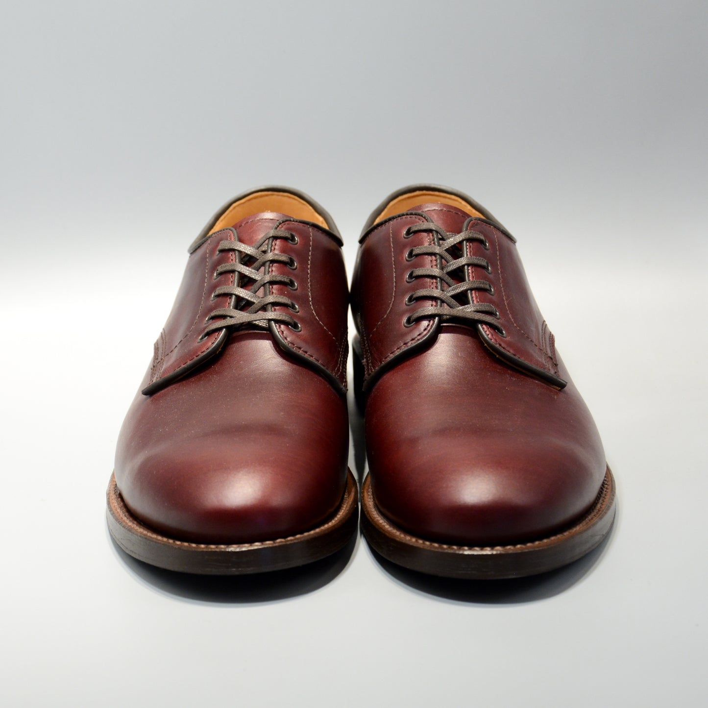 #15075 PLAIN TOE DERBY BURGUNDY