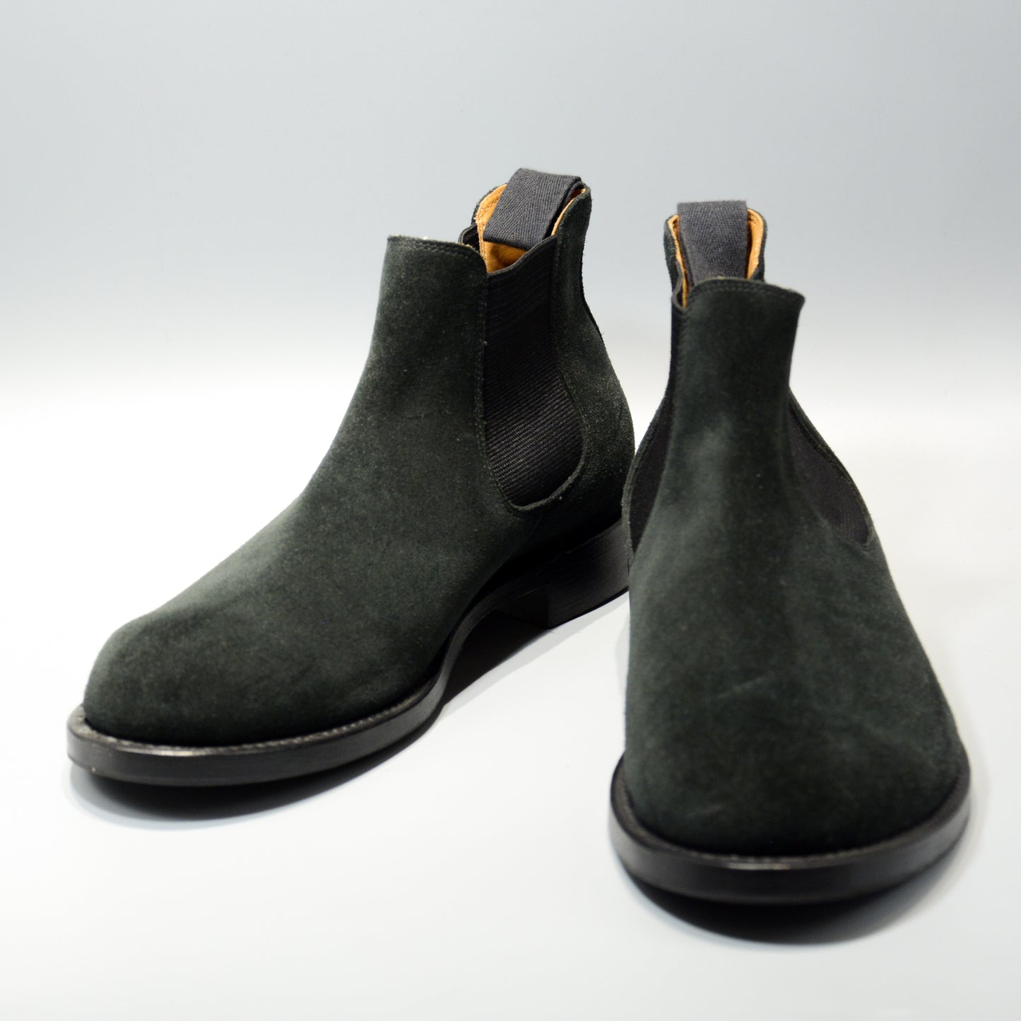 #15074S ELASTIC SIDE BOOTS BLACK