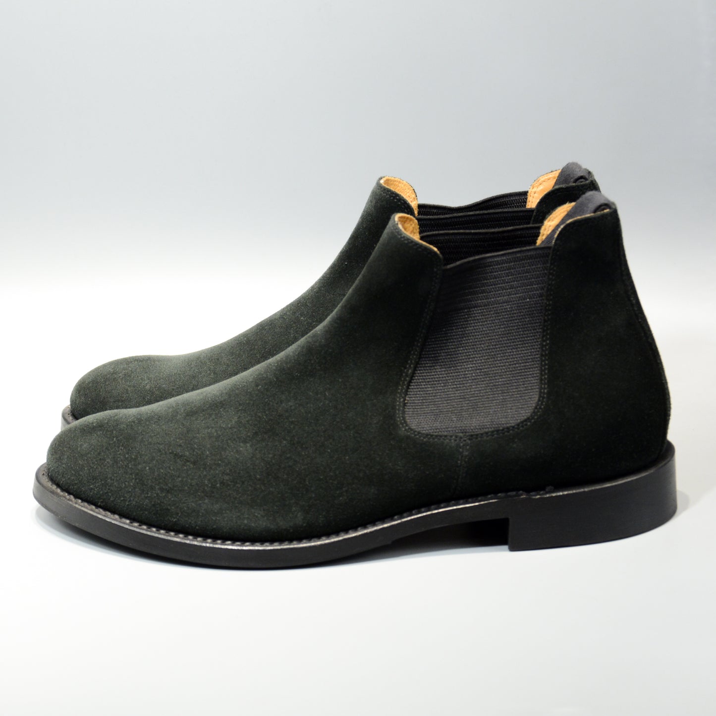 #15074S ELASTIC SIDE BOOTS BLACK