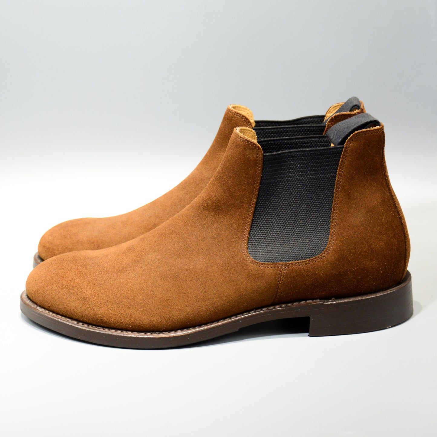 #15074S ELASTIC SIDE BOOTS OLD SNUFF