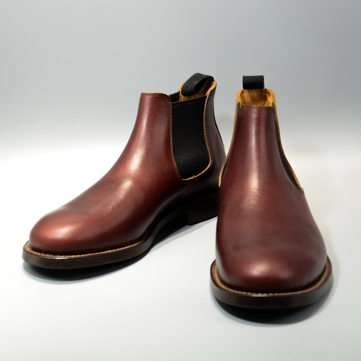 #15074 ELASTIC SIDE BOOTS BURGUNDY