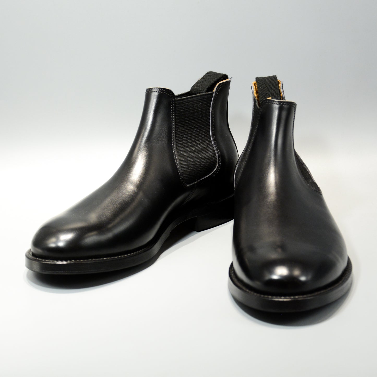 #15074W ELASTIC SIDE BOOTS BLACK