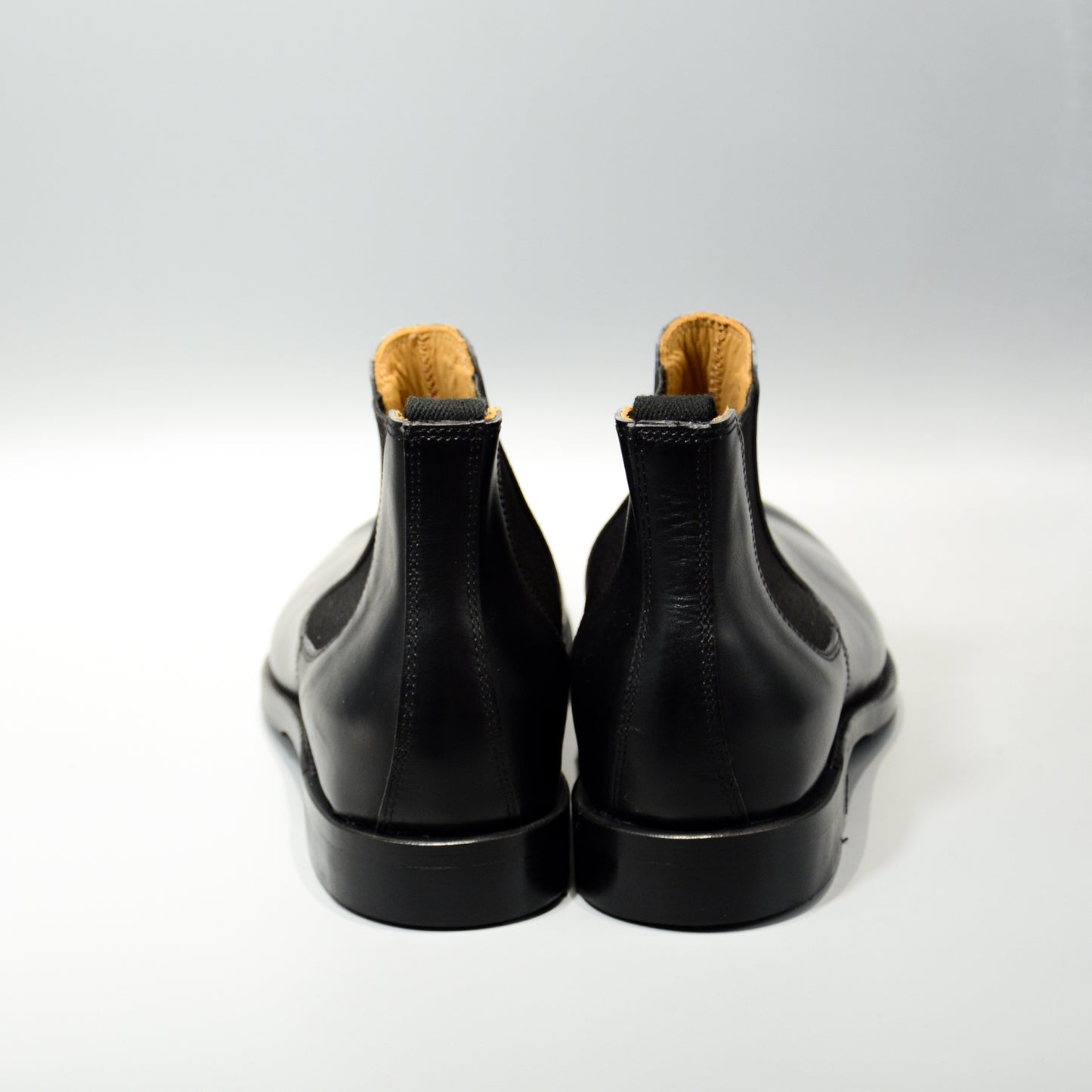 #15074W ELASTIC SIDE BOOTS BLACK