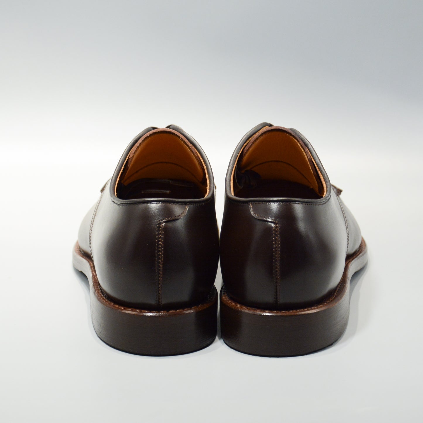 #15078WS HEAVY STITCHING MOC TOE DK.BROWN