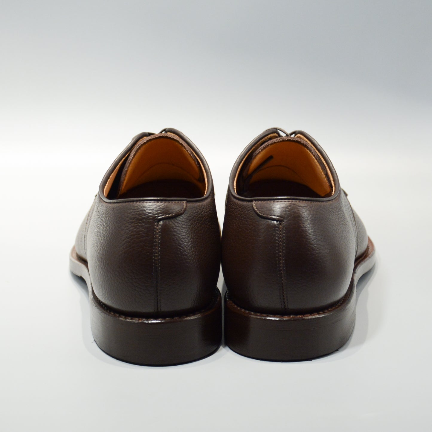 #15078WE HEAVY STITCHING MOC TOE EMBOSS DK.BROWN