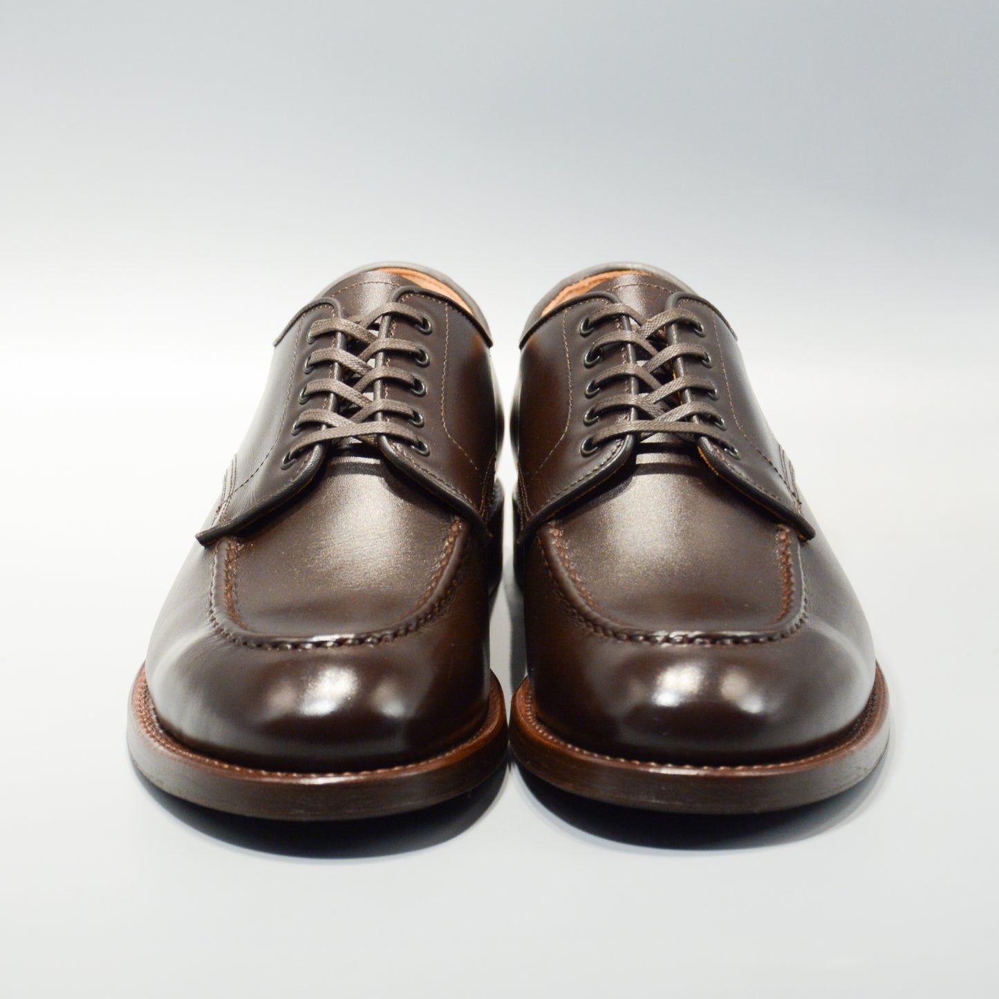 #15078WS HEAVY STITCHING MOC TOE DK.BROWN