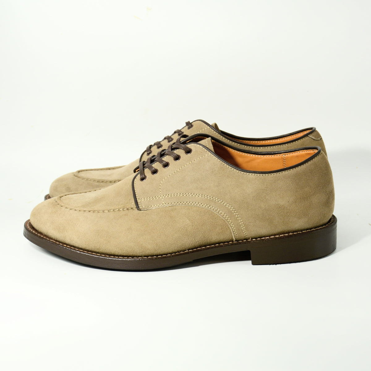 #15078S HEAVY STITCHING MOC TOE TAUPE