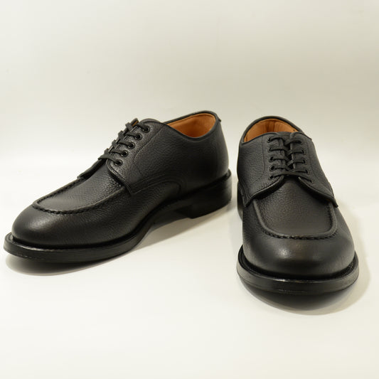 #15078WE HEAVY STITCHING MOC TOE EMBOSS BLACK