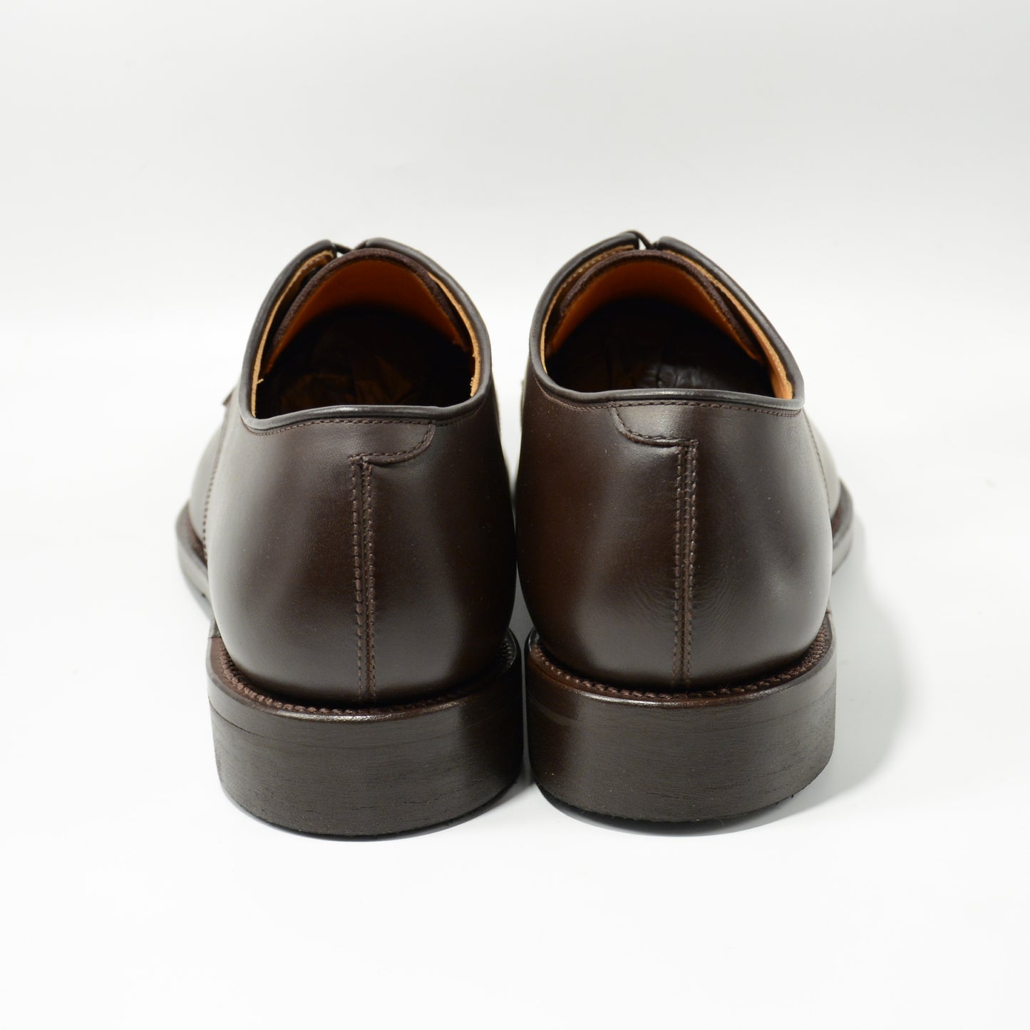 #15075WS PLAIN TOE DERBY DK.BROWN