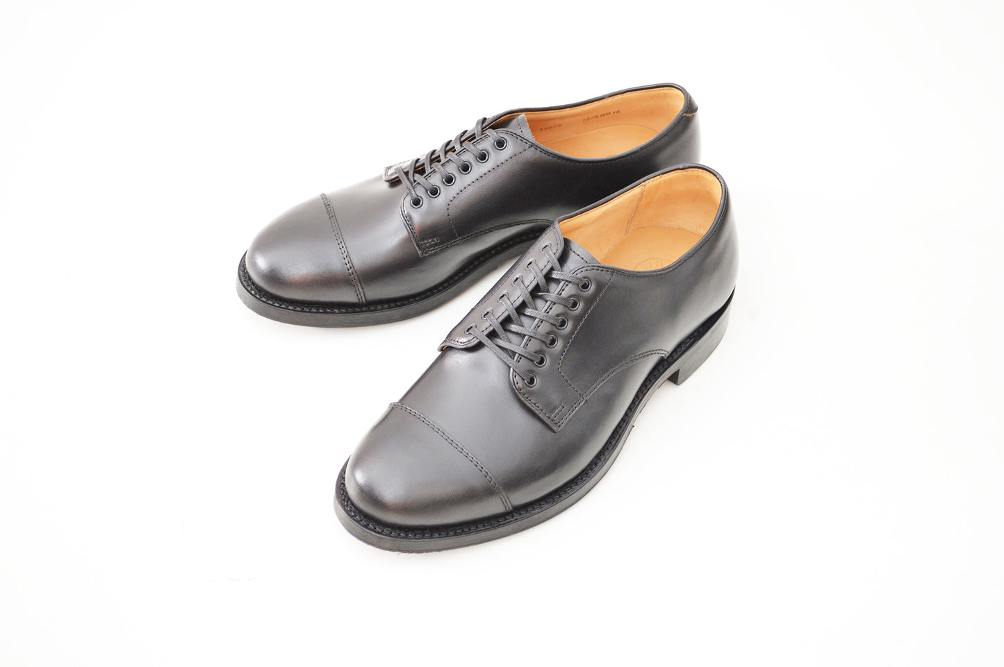 #15073 STRAIGHT TIP BLUCHER BLACK