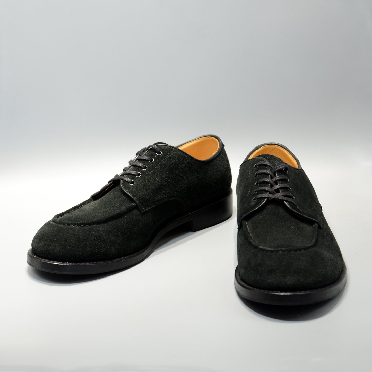 #15078S HEAVY STITCHING MOC TOE BLACK