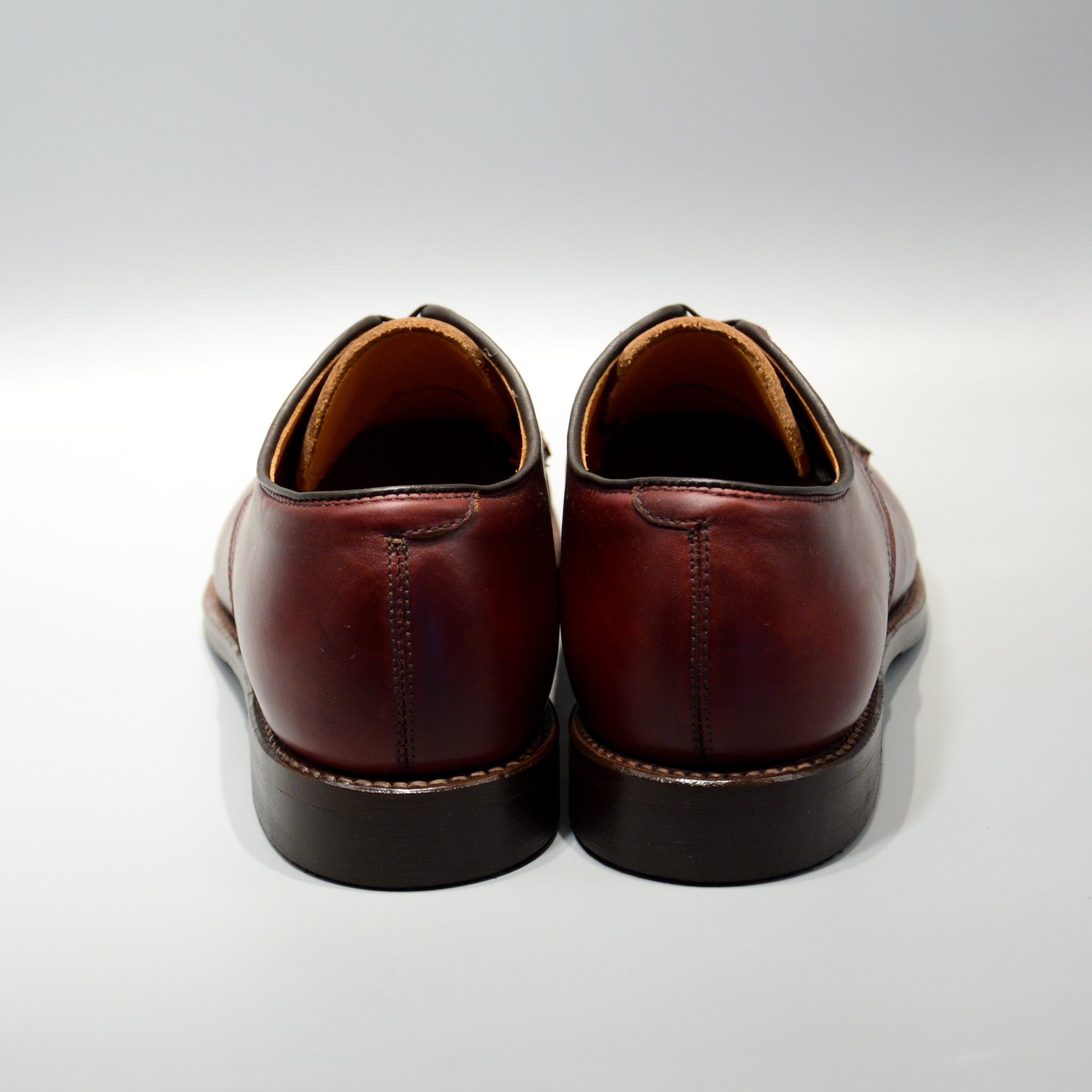 #15075 PLAIN TOE DERBY BURGUNDY