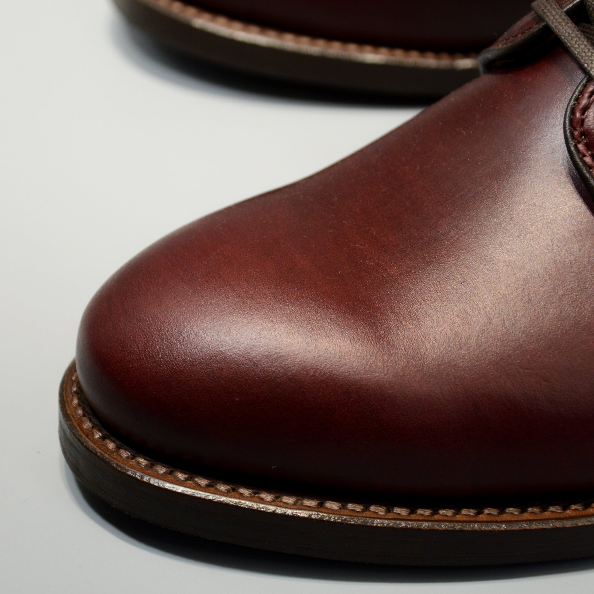 #15075 PLAIN TOE DERBY BURGUNDY